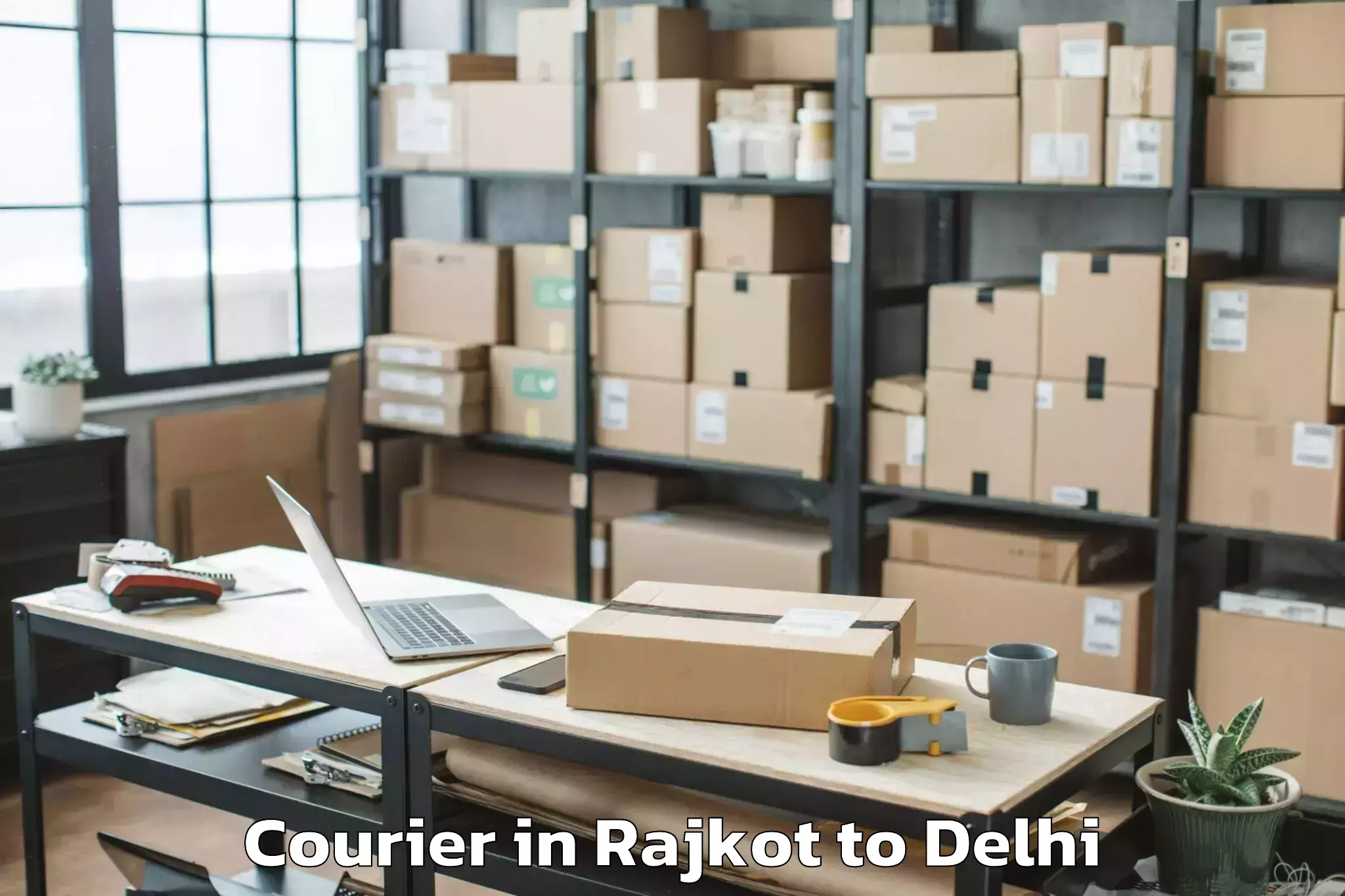 Trusted Rajkot to Chanakya Puri Courier